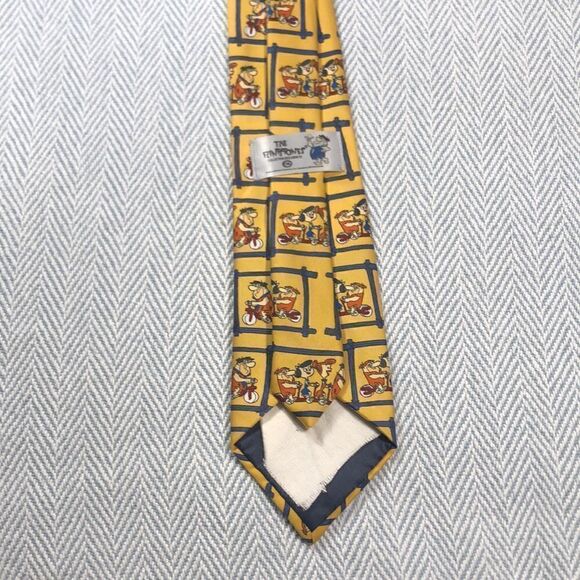 FLINT STONES Tie Hana-Barbera tie Vintage - Picture 6 of 7